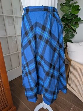 Vintage 70's Women's Plaid Skirt XS